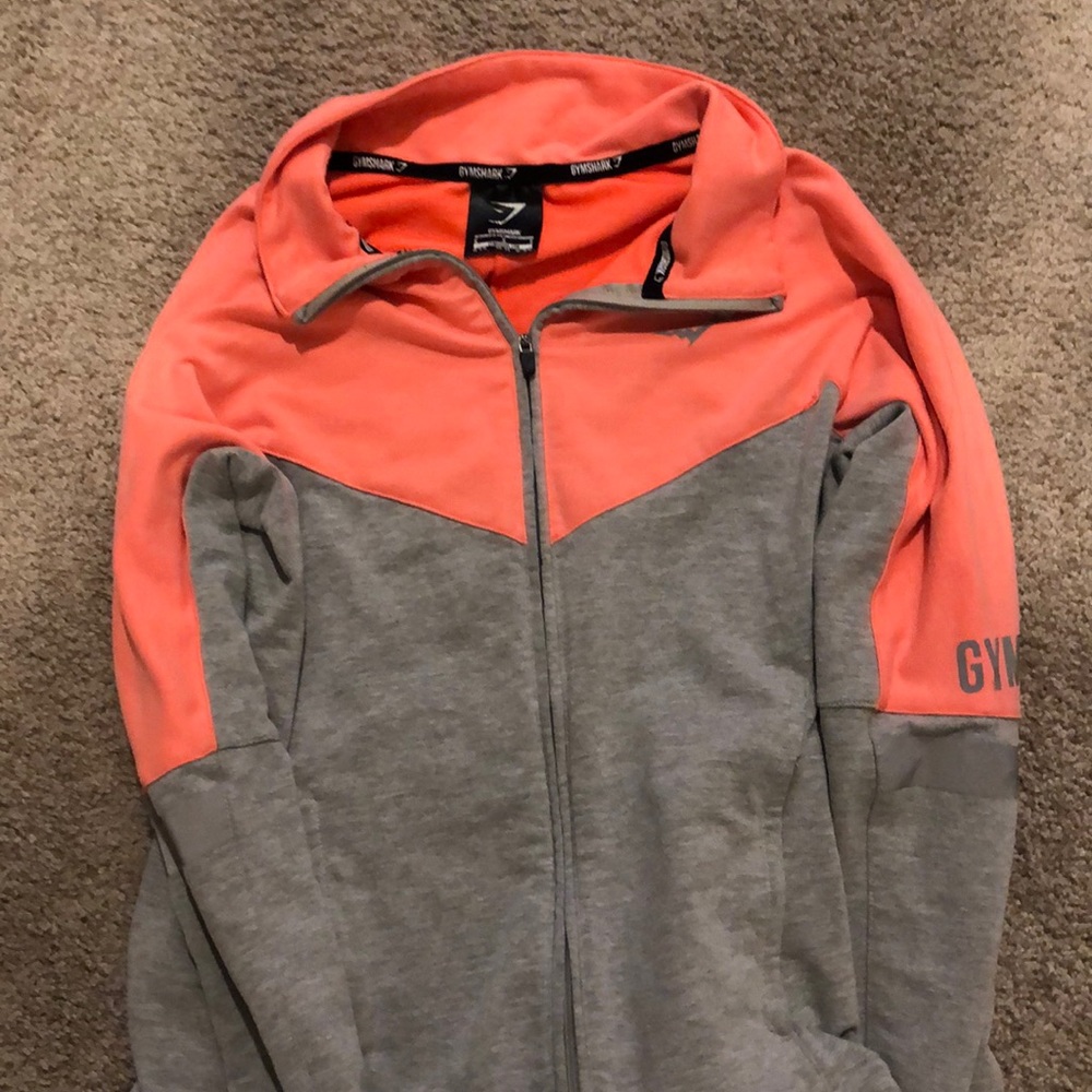 Gym shark zip up hoodie